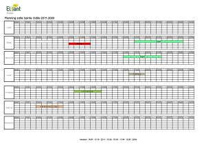 Planning salle Ste Odile 2019-2020